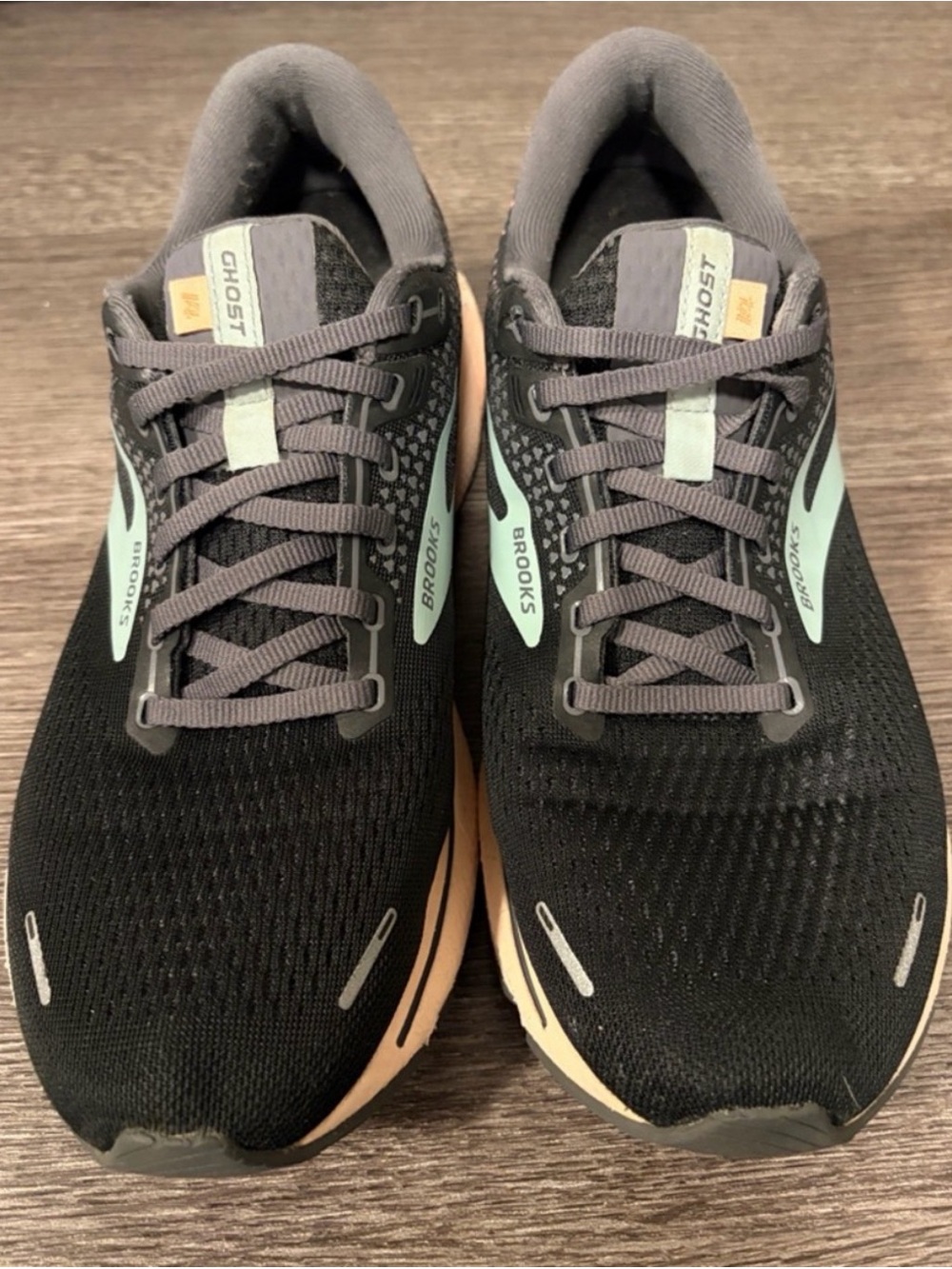 Brooks Ghost 14 Running Shoes - Black Peach